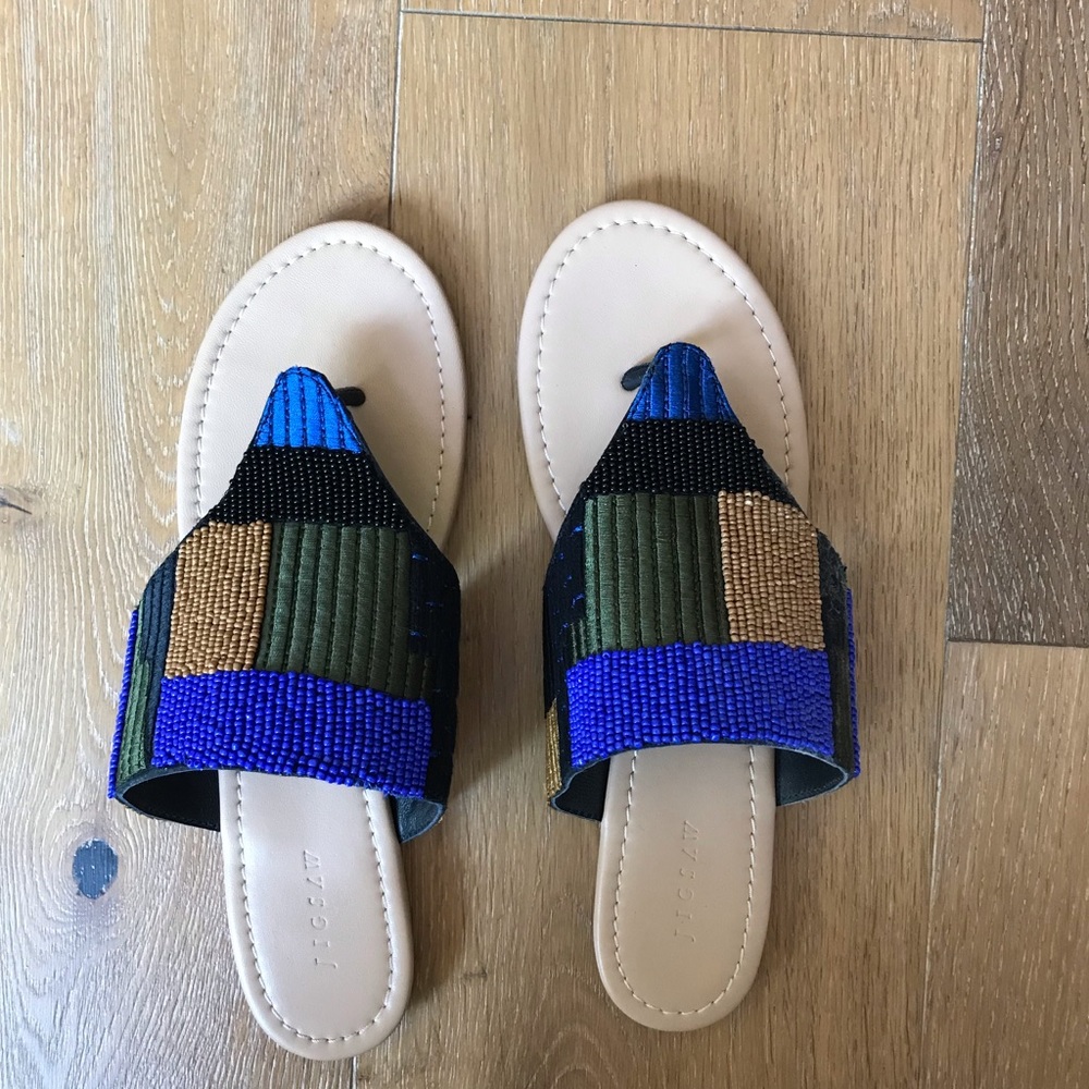 Jigsaw women’s beaded sandals (NIB).  Size 9.5 - 10
